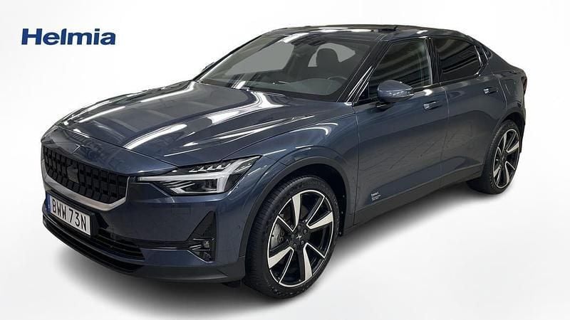 Mörkblå (blå) Begagnad 2020 Polestar 2 Pilot Sedan | 329 000 kr (Marknadspris) - Bild 1/4