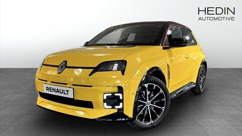 Gul (white) Ny 2025 Renault R5 Iconic Halvkombi | 441 600 kr (Lite dyr) - Bild 1/4