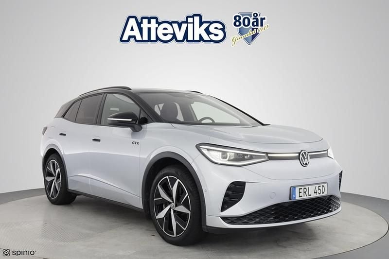 Silver Begagnad 2023 VW ID.4 GTX SUV | 374 900 kr (Bra pris) - Bild 1/3