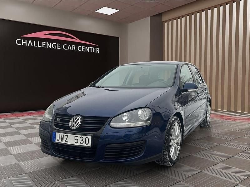 Begagnad VW Golf VI GT 140 HK (102 kW) 2008 Blå Halvkombi