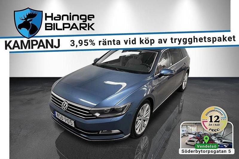 Blå Begagnad 2015 VW Passat Executive Kombi | 149 995 kr (Bra pris) - Bild 1/2