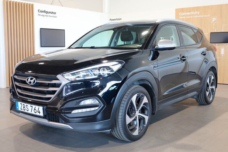 Svart Begagnad 2017 Hyundai Tucson SUV | 199 900 kr (Marknadspris) - Bild 1/3