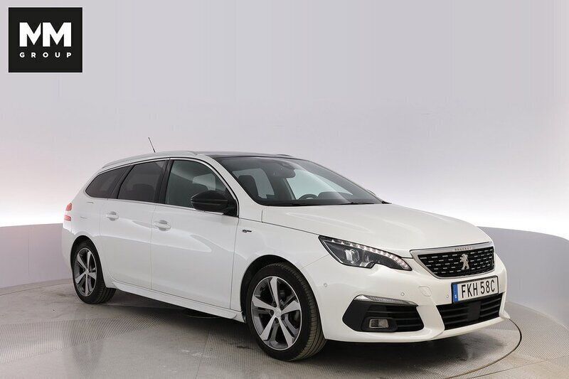 Vit Begagnad 2020 Peugeot 308 GT-line Kombi | 154 900 kr (Marknadspris) - Bild 1/4