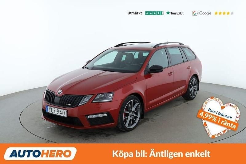 Begagnad Skoda Octavia RS 186 HK (136 kW) 2017 Röd Kombi