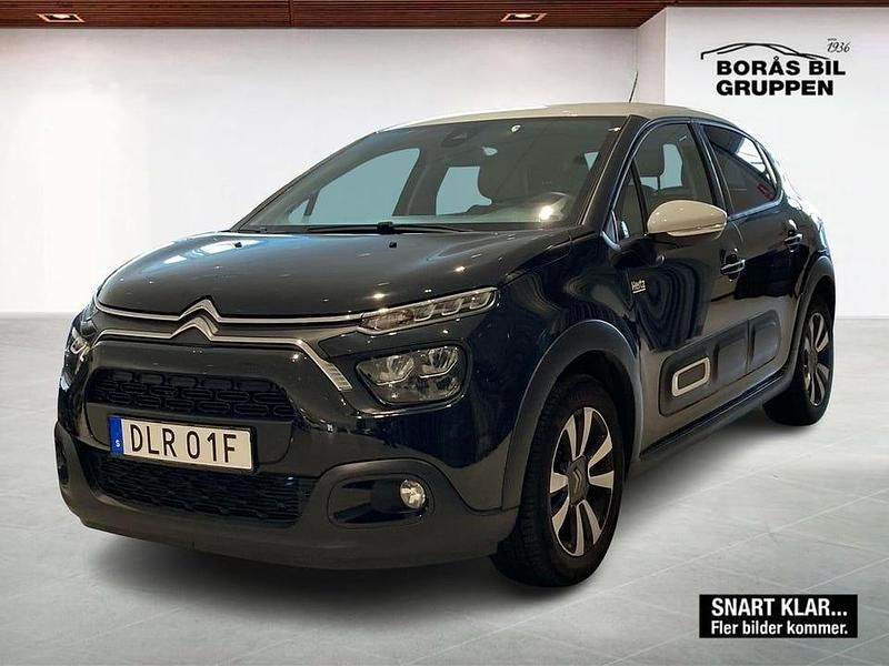 Svart Begagnad 2023 Citroën C3 PureTech Halvkombi | 139 000 kr (Marknadspris) - Bild 1/1