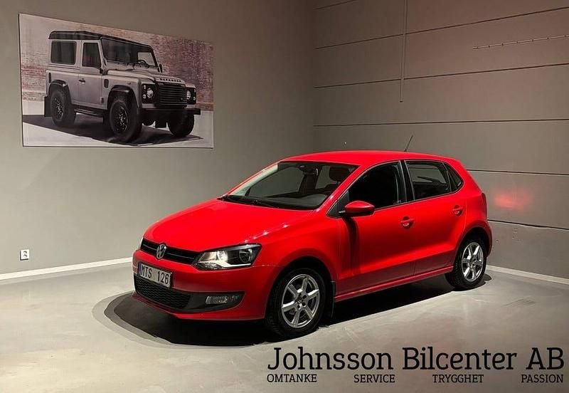 Begagnad VW Polo 90 HK (66 kW) 2012 Röd Halvkombi