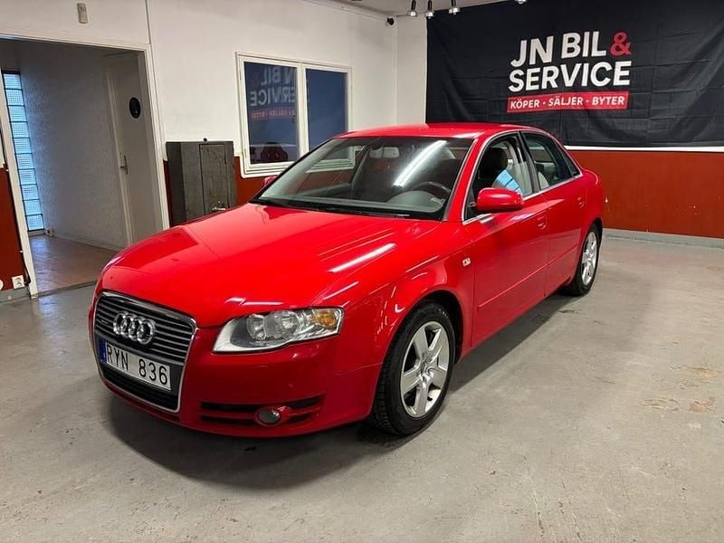 Röd Begagnad 2007 Audi A4 Comfort Sedan | 49 900 kr (Marknadspris) - Bild 1/4