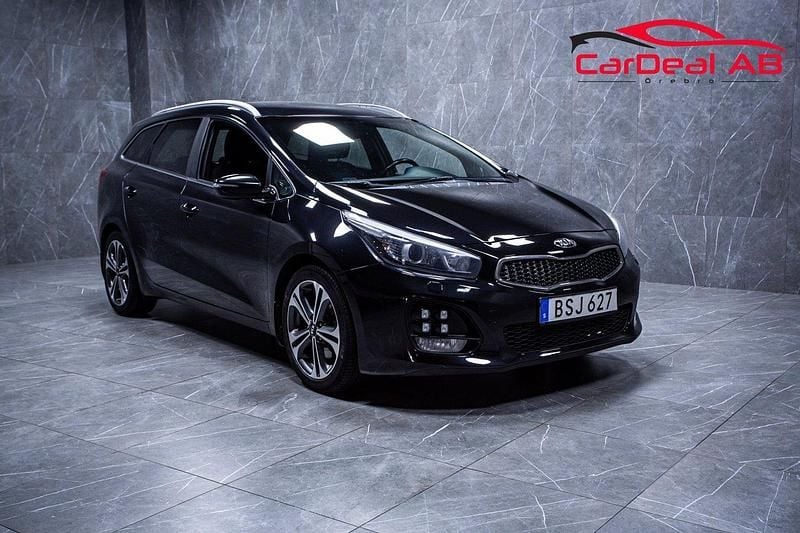 Svart Begagnad 2017 Kia Ceed GT-Line Kombi | 98 800 kr (Marknadspris) - Bild 1/4