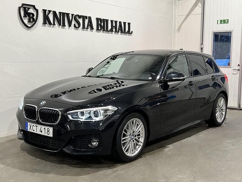 Begagnad BMW 118 M Sport 136 HK (100 kW) 2018 Svart Halvkombi