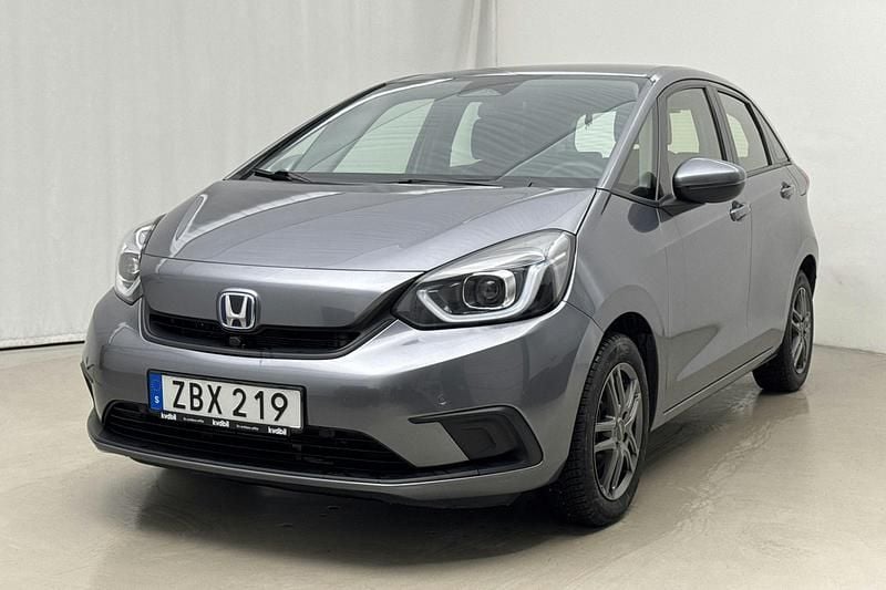 Mörkgrå Begagnad 2021 Honda Jazz Hybrid Halvkombi | 176 000 kr - Bild 1/4