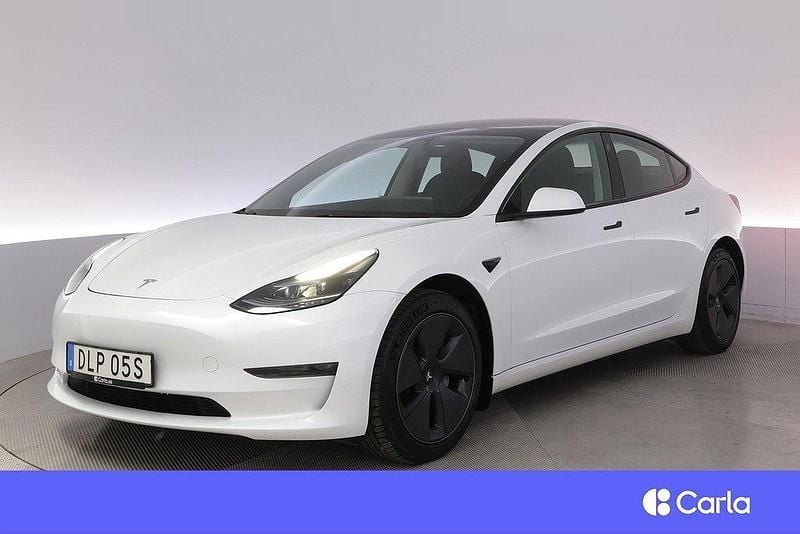 Vit Begagnad 2023 Tesla Model 3 Long Range AWD Sedan | 356 900 kr (Dyr) - Bild 1/4