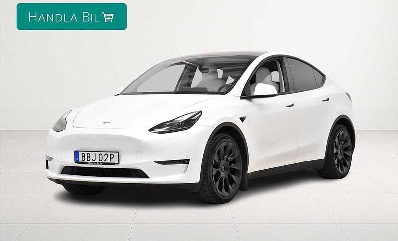 Vit Begagnad 2022 Tesla Model Y Long Range AWD SUV | 459 900 kr (Lite dyr) - Bild 1/4