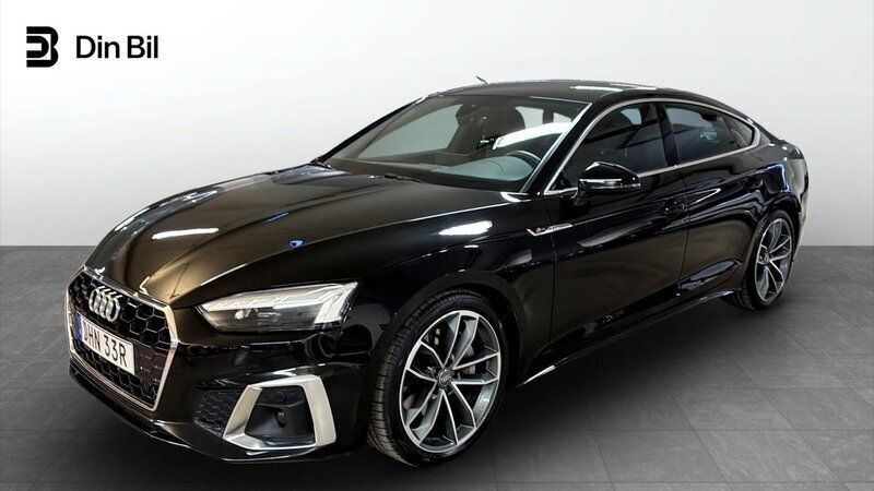 Svart Begagnad 2020 Audi A5 Sportback S-Line Halvkombi | 389 900 kr (Dyr) - Bild 1/4