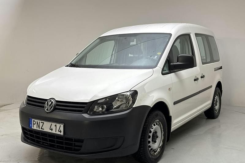 Vit Begagnad 2014 VW Caddy Minibuss | 40 000 kr (Bra pris) - Bild 1/4
