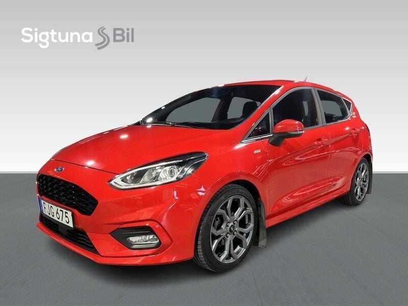 Röd Begagnad 2018 Ford Fiesta ST-Line Halvkombi | 119 900 kr (Marknadspris) - Bild 1/3
