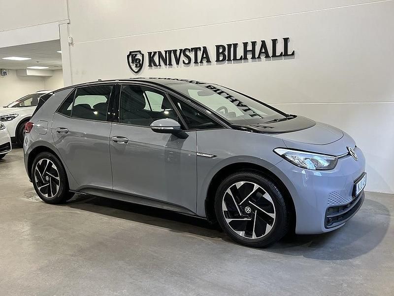 Begagnad VW ID.3 Pro Performance 150 kW (204 HK) 2020 Grå Halvkombi