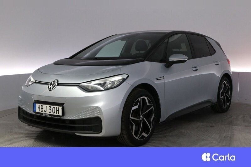 Silver Begagnad 2022 VW ID.3 Pro Halvkombi | 302 900 kr (Dyr) - Bild 1/3
