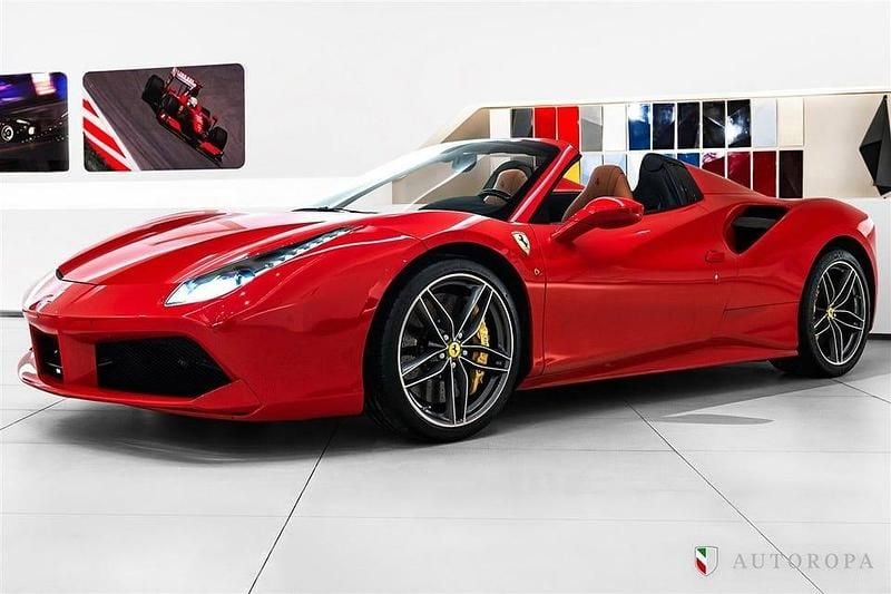 Begagnad Ferrari 488 670 HK (492 kW) 2019 Röd Cab