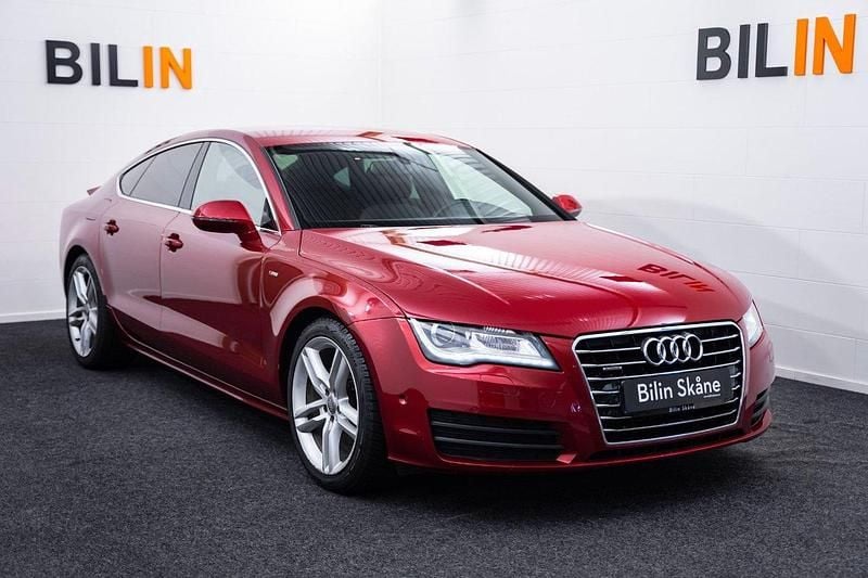 Röd Begagnad 2013 Audi A7 Sportback S-Line Halvkombi | 189 900 kr (Bra pris) - Bild 1/4