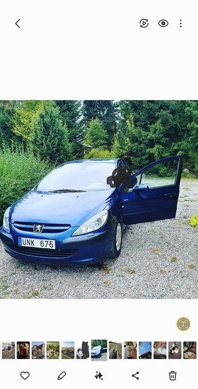 Blå Begagnad 2004 Peugeot 307 Halvkombi | 15 000 kr (Bra pris) - Bild 1/2