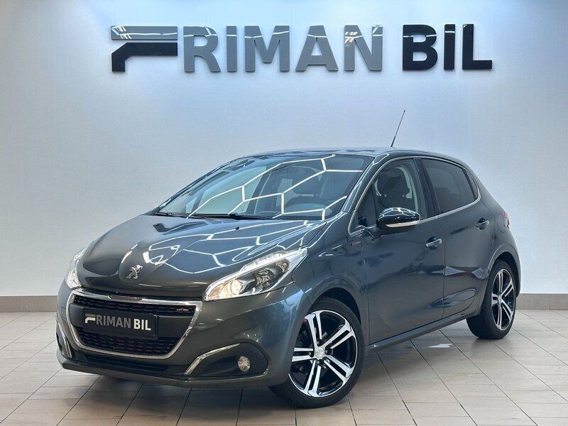 Mörkgrå Begagnad 2016 Peugeot 208 GT-line Halvkombi | 114 900 kr (Marknadspris) - Bild 1/4