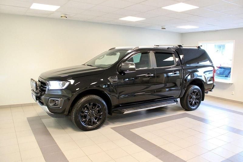 Svart Begagnad 2022 Ford Ranger Wildtrack Pickup | 339 900 kr (Bra pris) - Bild 1/4