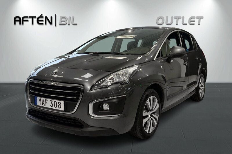 Mörkgrå Begagnad 2015 Peugeot 3008 Active+ SUV | 109 900 kr (Marknadspris) - Bild 1/3