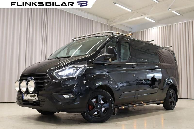 Svart (svart metallic) Begagnad 2019 Ford Transit Custom Van | 299 901 kr - Bild 1/4