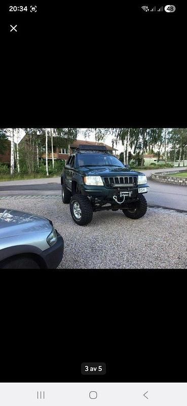 Grön Begagnad 2000 Jeep Grand Cherokee SUV | 50 000 kr - Bild 1/4