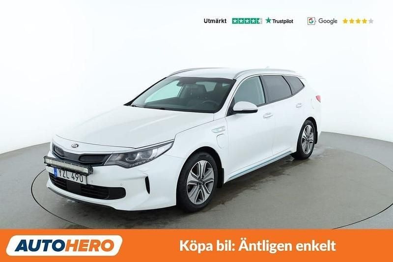 Vit Begagnad 2017 Kia Optima Advance Kombi | 161 000 kr (Marknadspris) - Bild 1/4