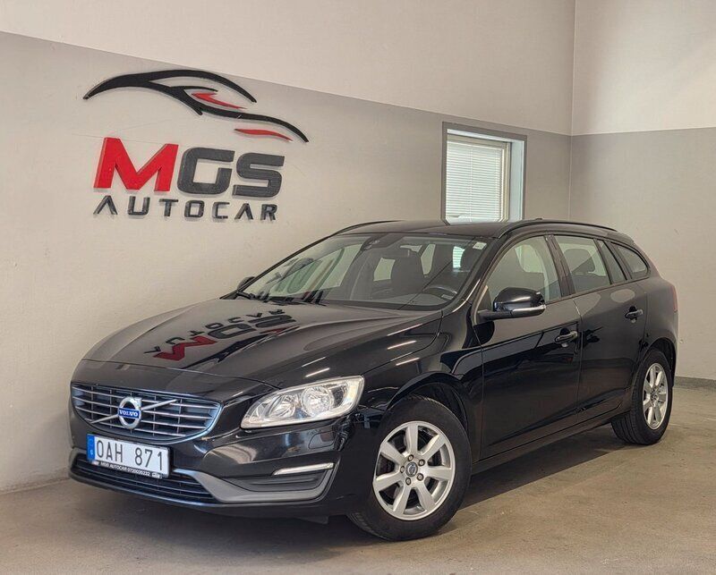 Svart Begagnad 2014 Volvo V60 Kinetic Kombi | 83 900 kr (Marknadspris) - Bild 1/4