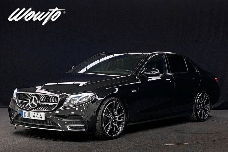 Svart (obsidian svart metallic) Begagnad 2017 Mercedes E43 AMG AMG Sedan | 429 800 kr (Dyr) - Bild 1/3