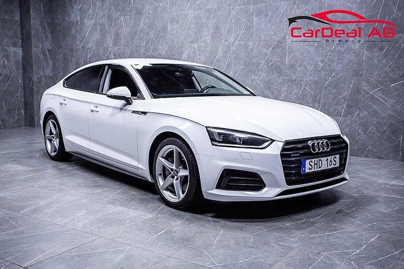 Begagnad Audi A5 Sportback Proline 245 HK (180 kW) 2019 Vit Halvkombi