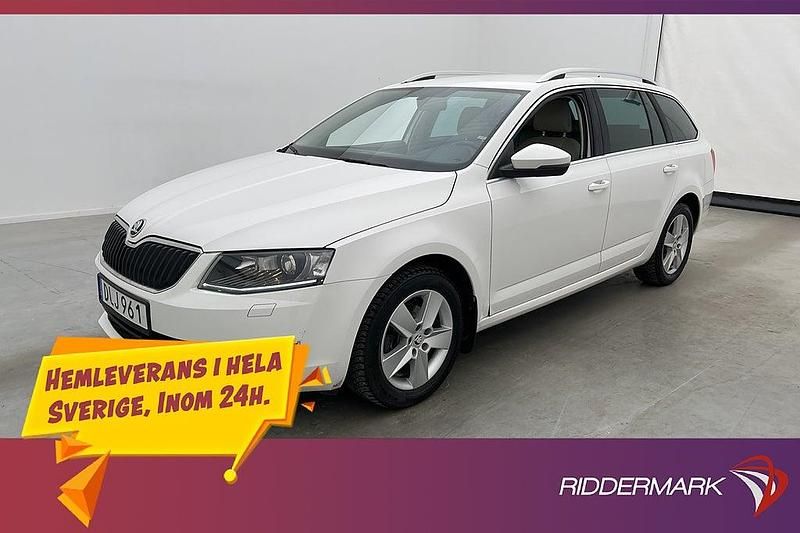Vit Begagnad 2014 Skoda Octavia Kombi | 128 900 kr (Dyr) - Bild 1/3