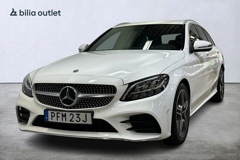 Vit Begagnad 2020 Mercedes C200 AMG Kombi | 294 900 kr (Marknadspris) - Bild 1/3