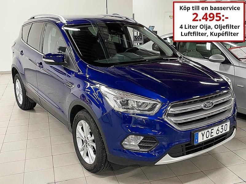 Blå Begagnad 2018 Ford Kuga SUV | 159 000 kr (Marknadspris) - Bild 1/4