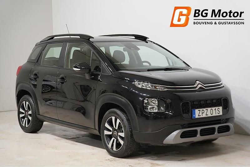 Svart Begagnad 2019 Citroën C3 Aircross PureTech SUV | 124 900 kr (Marknadspris) - Bild 1/4