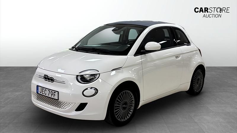 Vit Begagnad 2022 Fiat 500e Icon Cab | 189 900 kr (Marknadspris) - Bild 1/4