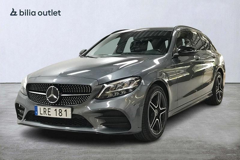 Grå Begagnad 2018 Mercedes C220 AMG Kombi | 289 900 kr (Marknadspris) - Bild 1/4
