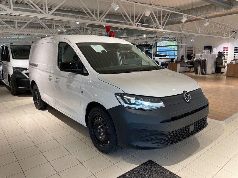 Vit Ny 2025 VW Caddy Maxi Minibuss | 564 375 kr (Dyr) - Bild 1/4