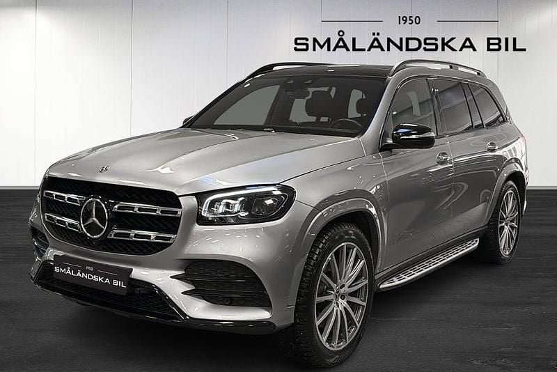 Silver Begagnad 2021 Mercedes GLS400 AMG line SUV | 729 000 kr (Marknadspris) - Bild 1/4
