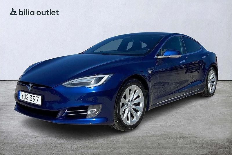 Blå Begagnad 2017 Tesla Model S Sedan | 199 900 kr (Bra pris) - Bild 1/3