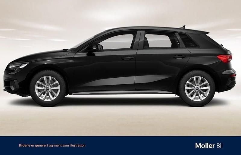 Begagnad Audi A3 Proline 150 HK (110 kW) 2023 Svart Sedan