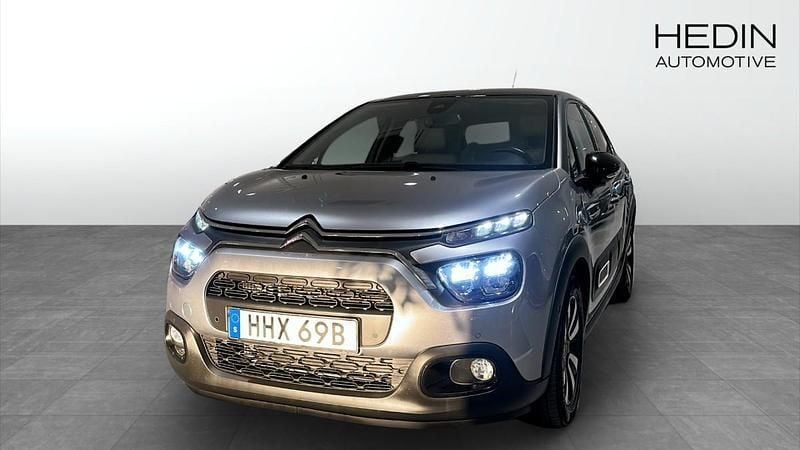 Grå (grey) Begagnad 2021 Citroën C3 Shine Halvkombi | 139 900 kr (Bra pris) - Bild 1/4