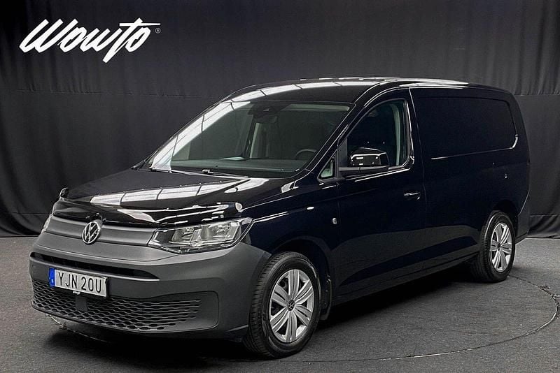 Svart Begagnad 2022 VW Caddy Maxi Minibuss | 249 800 kr (Bra pris) - Bild 1/3