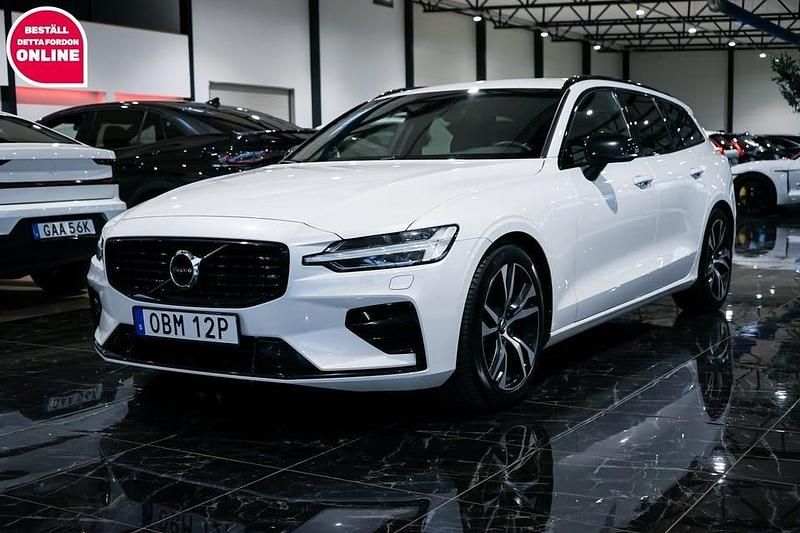 Vit Begagnad 2021 Volvo V60 R-Design Kombi | 299 500 kr (Dyr) - Bild 1/4