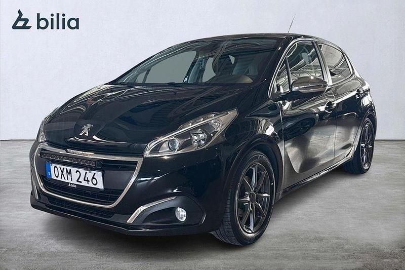 Svart Begagnad 2017 Peugeot 208 Halvkombi | 99 900 kr (Marknadspris) - Bild 1/4