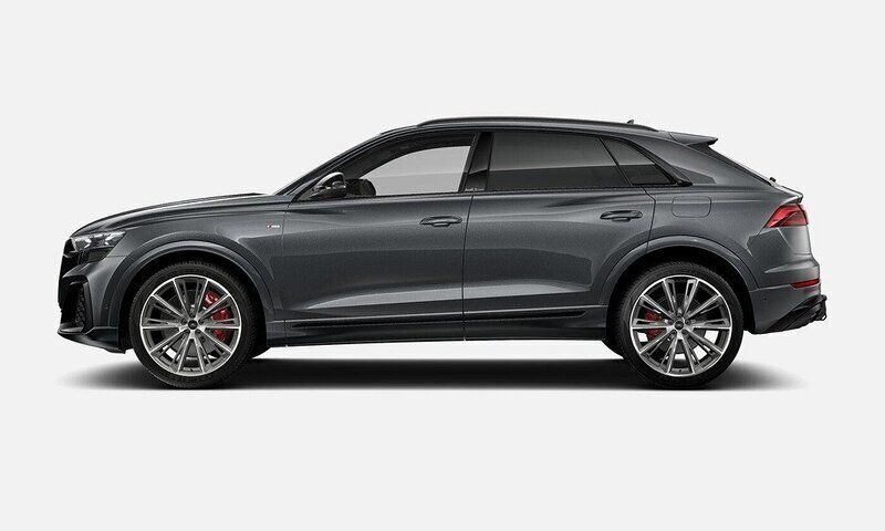 Grå (daytonagrå pärleffekt) Ny 2025 Audi Q8 Design SUV | 1 346 600 kr - Bild 1/3
