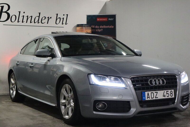 Silver Begagnad 2010 Audi A5 Sportback S-Line Halvkombi | 99 800 kr (Marknadspris) - Bild 1/4