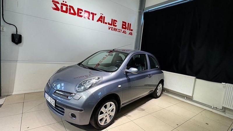 Ljusblå Begagnad 2007 Nissan Micra Halvkombi | 29 900 kr (Marknadspris) - Bild 1/4